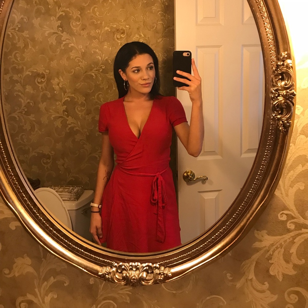 Red dress